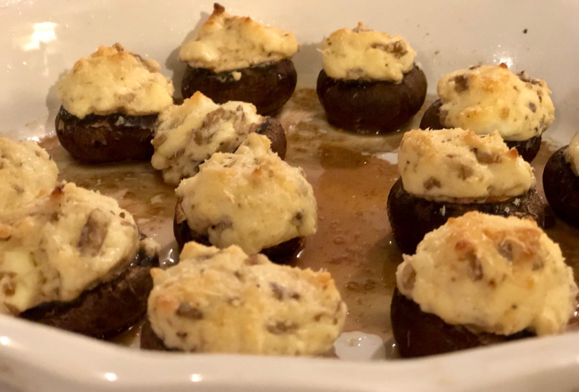 Garlic Stuffed Mushrooms IMG_3750 Garlic Stuffed Mushrooms Serving Suggestion